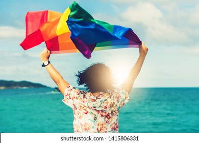 Rainbow Flag Symble Love Lgbt Relationship Stock Photo 1415806331 ...