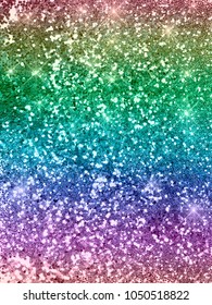 Rainbow Glitter Sparkle Background 