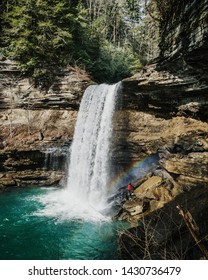 Rainbow At Greeter Falls In Tennessee