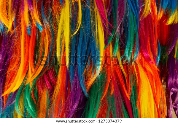 Rainbow Hair Color Background Stock Photo Edit Now 1273374379