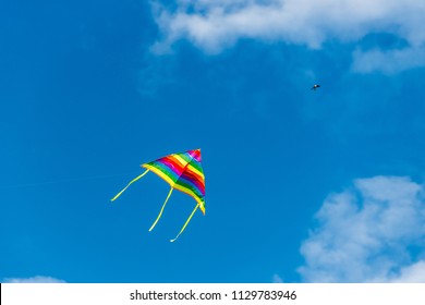 rainbow kite in the sky