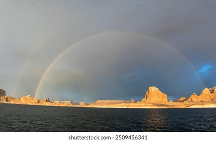 a rainbow in lake powell  - Powered by Shutterstock