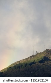 Rainbow and landscape