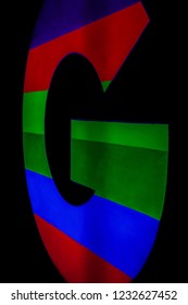 Rainbow Letter G From An Australian Gay Bar And Nightclub