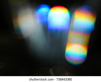 Rainbow Light Leak, Abstract Bakground