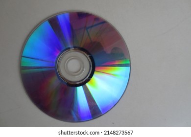 Rainbow luminous DVD for data storage. DVD R Textures                               