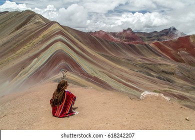 Rainbow Mountains Near Cuzco, Peru