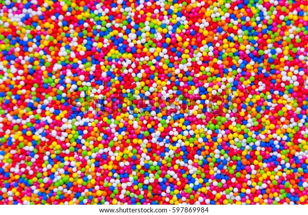 Rainbow Nonpareil Sprinklescolorful Background Stock Photo (Edit Now ...