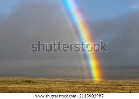 Schottischer Regenbogen, halbiert