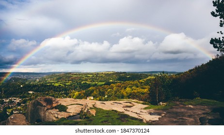 Rainbow Over Derbyshire From Black Rock, UK