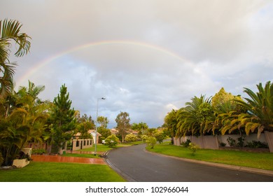 Rainbow Over The Street, Gold Coast, Australia