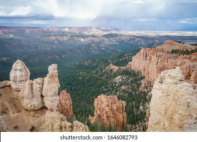 Rainbow Point In The Bryce Canyon National Park In Utah In The Usa