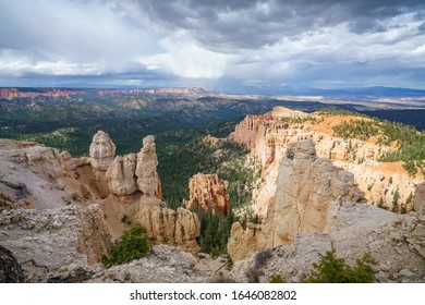 Rainbow Point In The Bryce Canyon National Park In Utah In The Usa