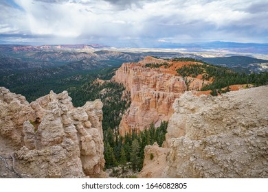 Rainbow Point In The Bryce Canyon National Park In Utah In The Usa