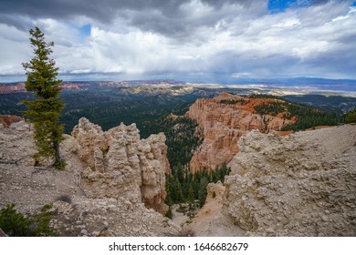 Rainbow Point In The Bryce Canyon National Park In Utah In The Usa