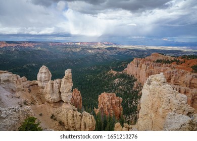 Rainbow Point In The Bryce Canyon National Park In Utah In The Usa