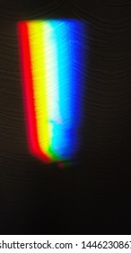 Rainbow reflection on the wall, rainbow