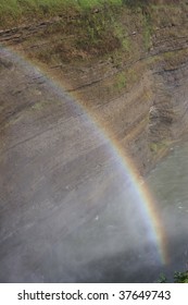 Rainbow in a river Gorge
