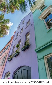 Rainbow row - colorful houses Charleston, South Carolina