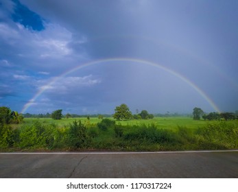 Rainbow in the sky