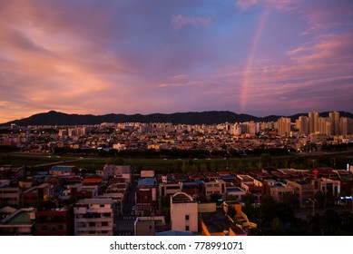 Rainbow in the sky