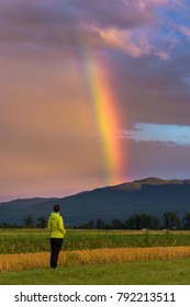 Rainbow in the sky