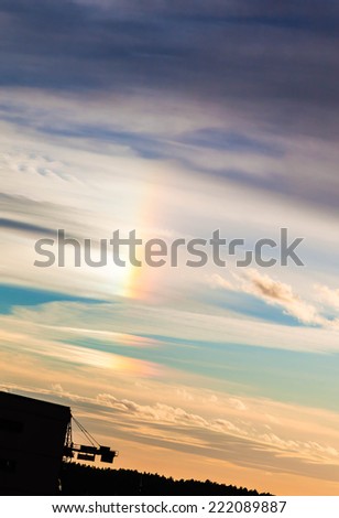 Rainbow in the sky