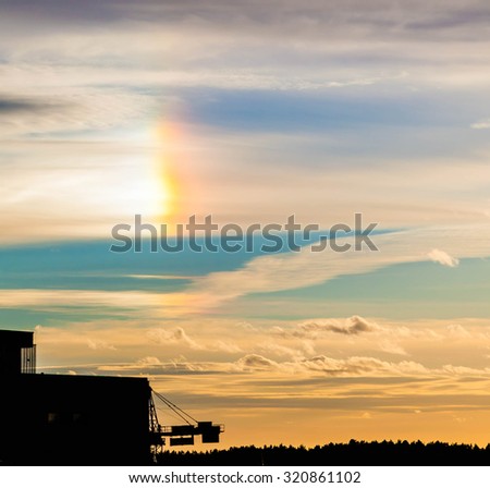 Rainbow in the sky