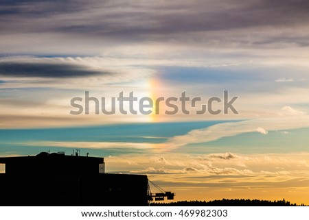 Rainbow in the sky