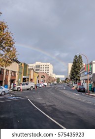 Rainbow In The Sky During Walk In Redwood City, CA