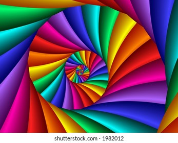 rainbow spiral