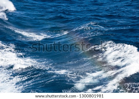 Rainbow in the spray