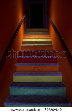 Rainbow staircase 