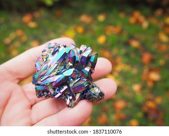 Rainbow Titanium Mineral Gem Chrystal