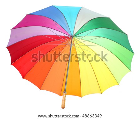 Similar – Image, Stock Photo Rainbow Parasol