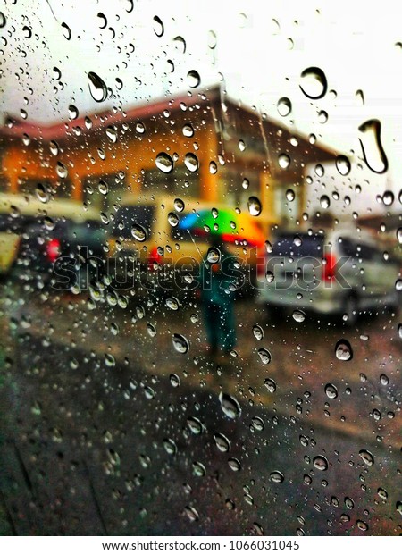 Raindrop on my\
window.