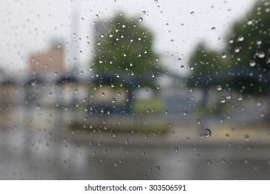 Raindrop on the window 