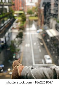 Raindrops Arial View Of The City