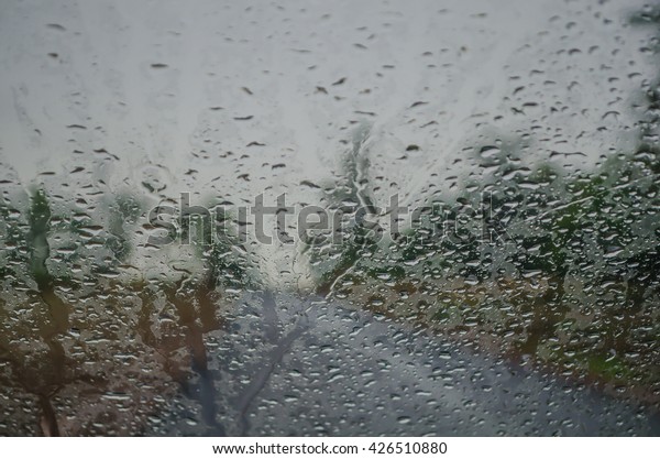 Raindrops
car