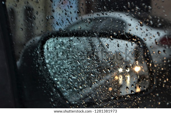 raindrops car\
city