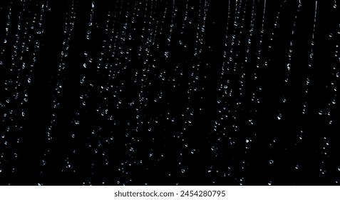 raindrops on a black background, water drops on a black background.
 - Powered by Shutterstock