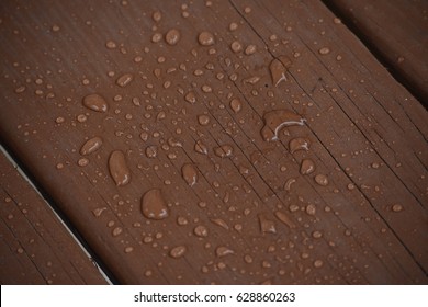 Raindrops On A Deck