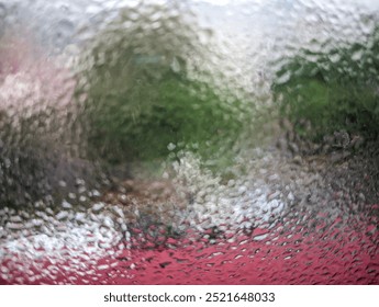 Raindrops on a wet surface. Morning dew. Spilled water. - Powered by Shutterstock