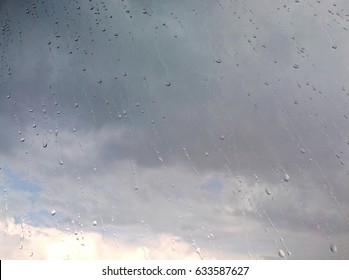 raindrops on a window 