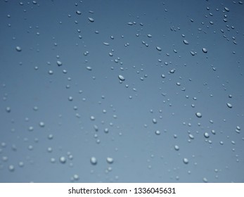 Raindrops on window pane