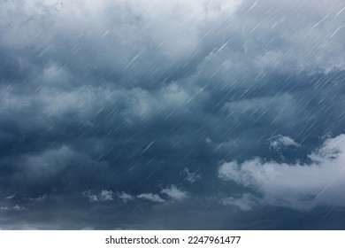 lluvia oscura tormenta nublada naturaleza de nubes en temporada de lluvias