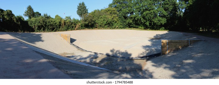 Rainwater Retention Basin Under Construction