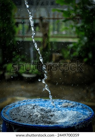 Rainwater that falls becomes a source of life