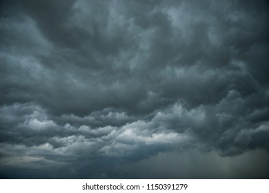 Scary Epic Sky Menacing Clouds Hurricane Stock Photo (Edit Now) 1353535907