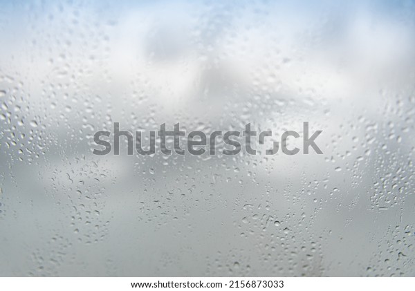 Rainy day - behind car
window